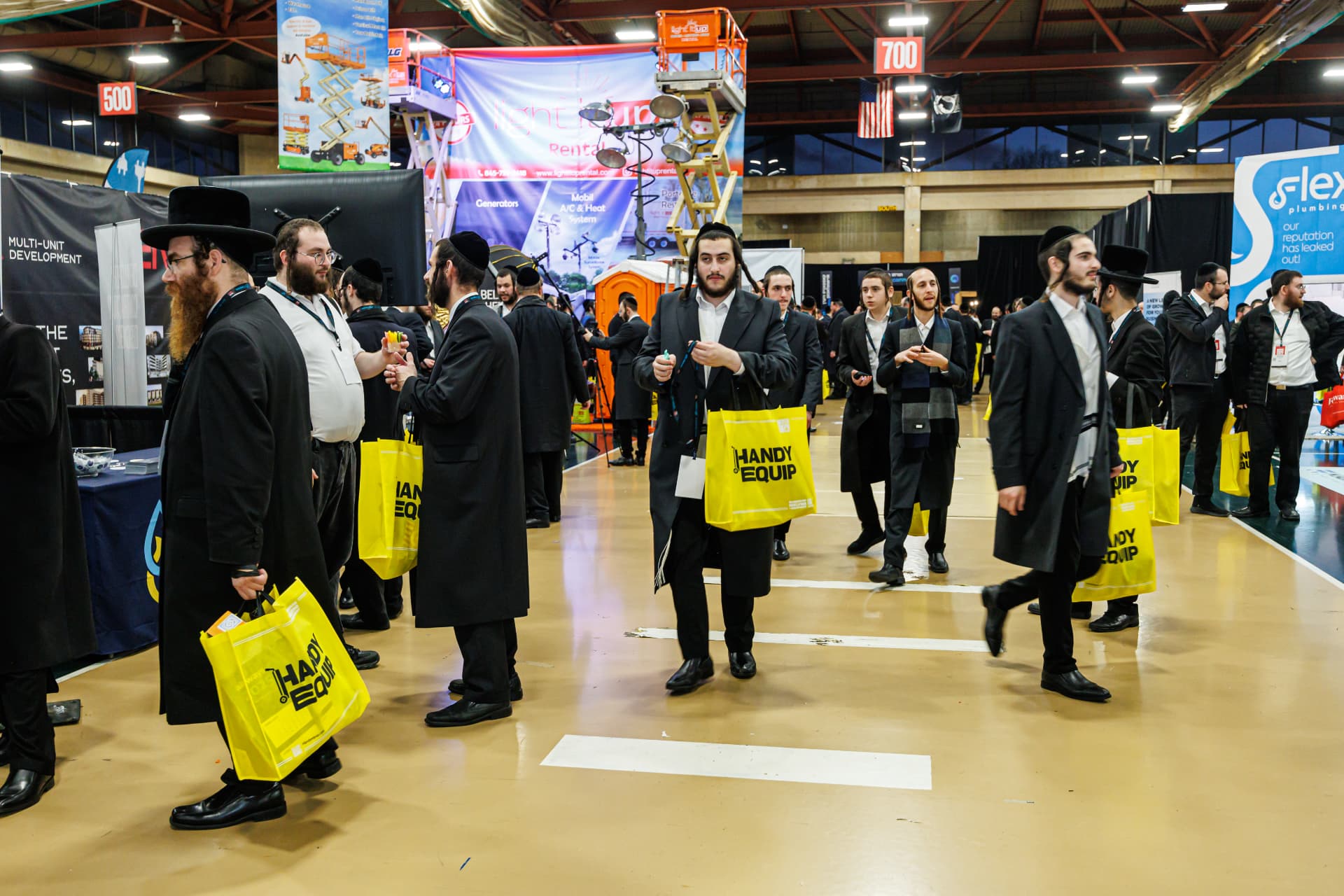 Business owners walking the Skver Expo floor